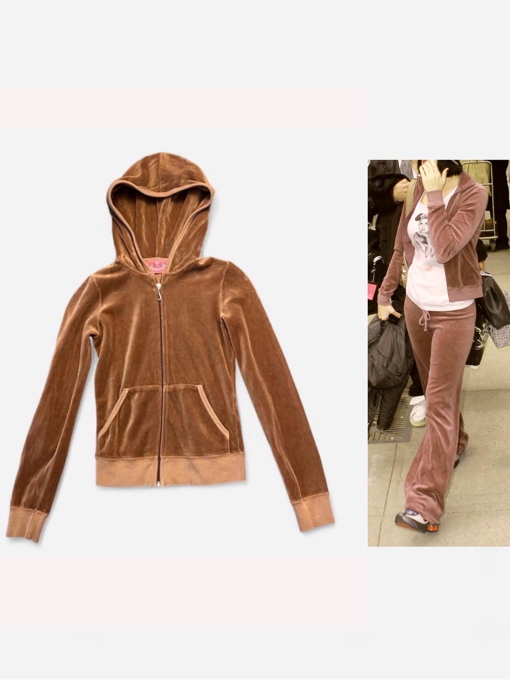 Vintage 2000s Juicy Couture Velour Zip-Up Jacket